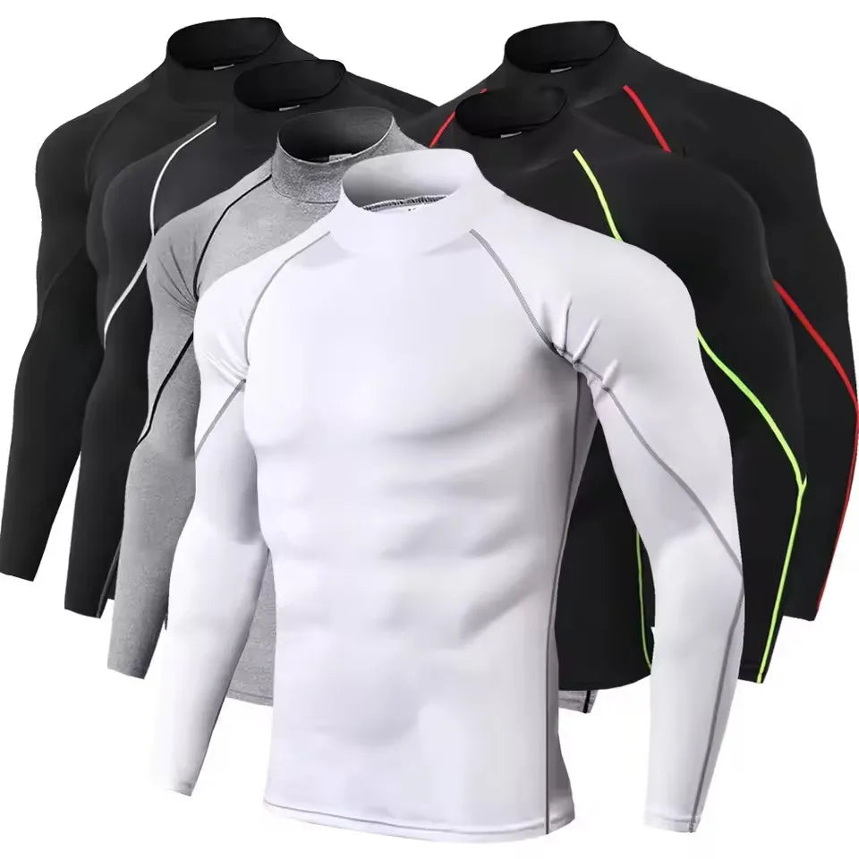 Men Compression Long Sleeve T Shirt Sportswear Male Skinny Tshirt