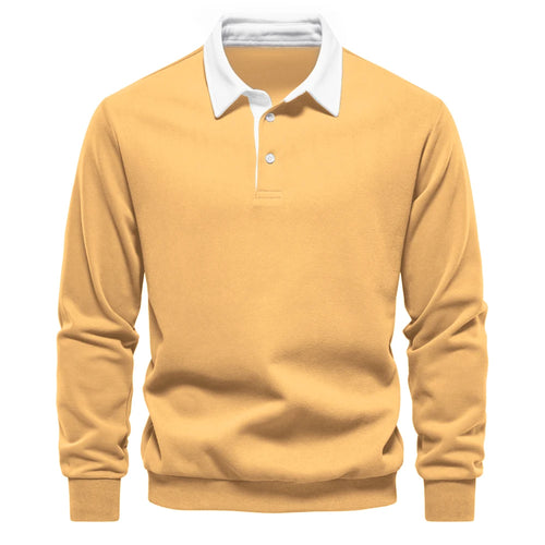 2023 New Autumn Fashion Design Polo Neck Sweatshirts for Men Casual