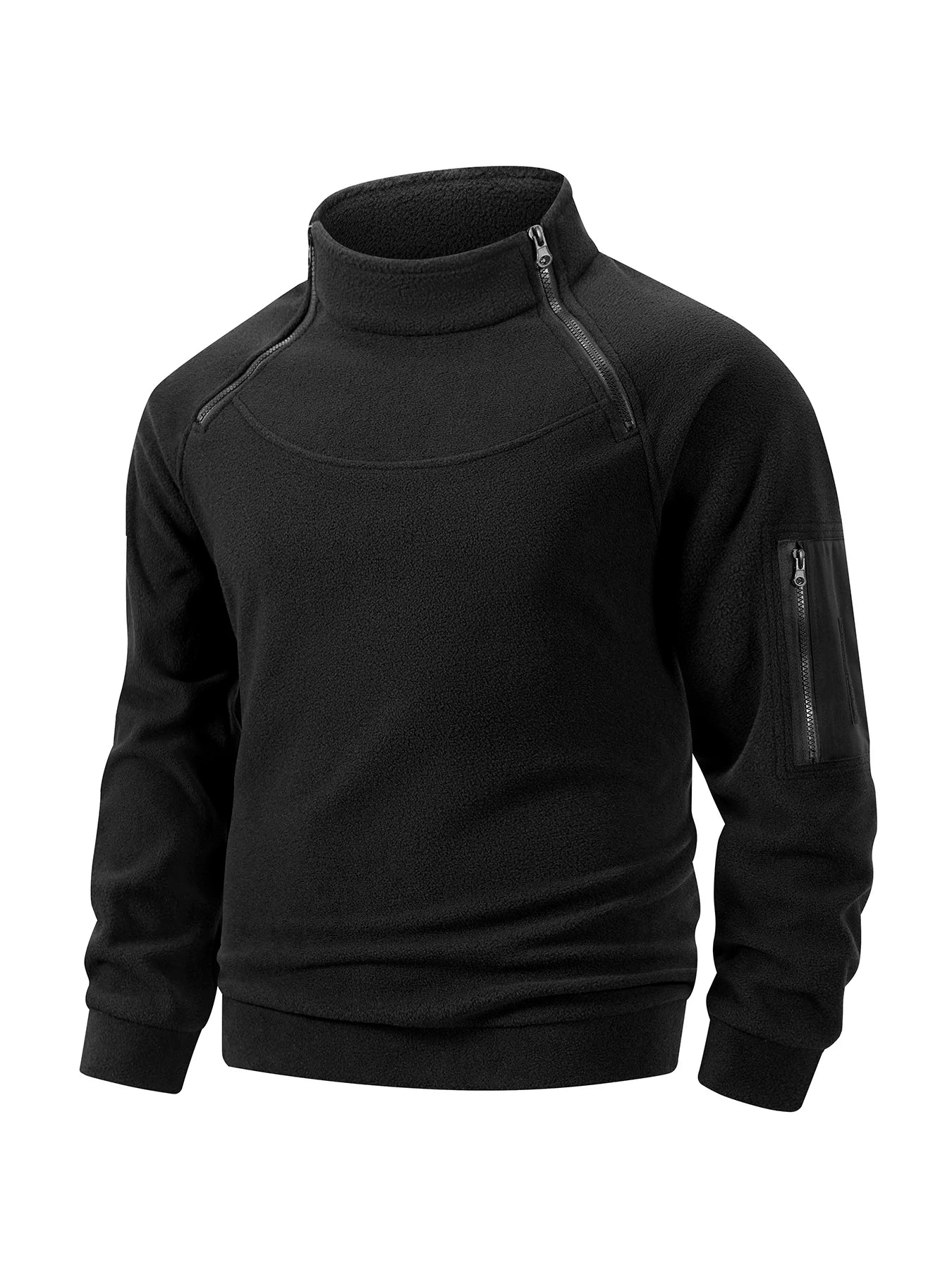 2025 Men's Polar Fleece Outdoor Warm Breathable Tactical Zipper