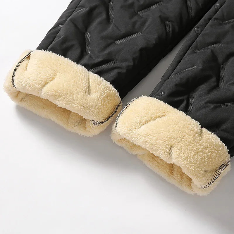 Winter Sweatwear Men Plush Thick Fleece Sweatpant Lambswool Thermal