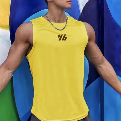2025 newest Summer Gym Vest High Quality mesh Shirt Sleeveless