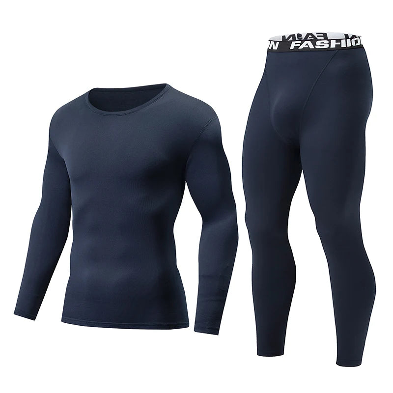 2-piece Autumn And Winter Solid Color Fashionable Casual Base Set Slim