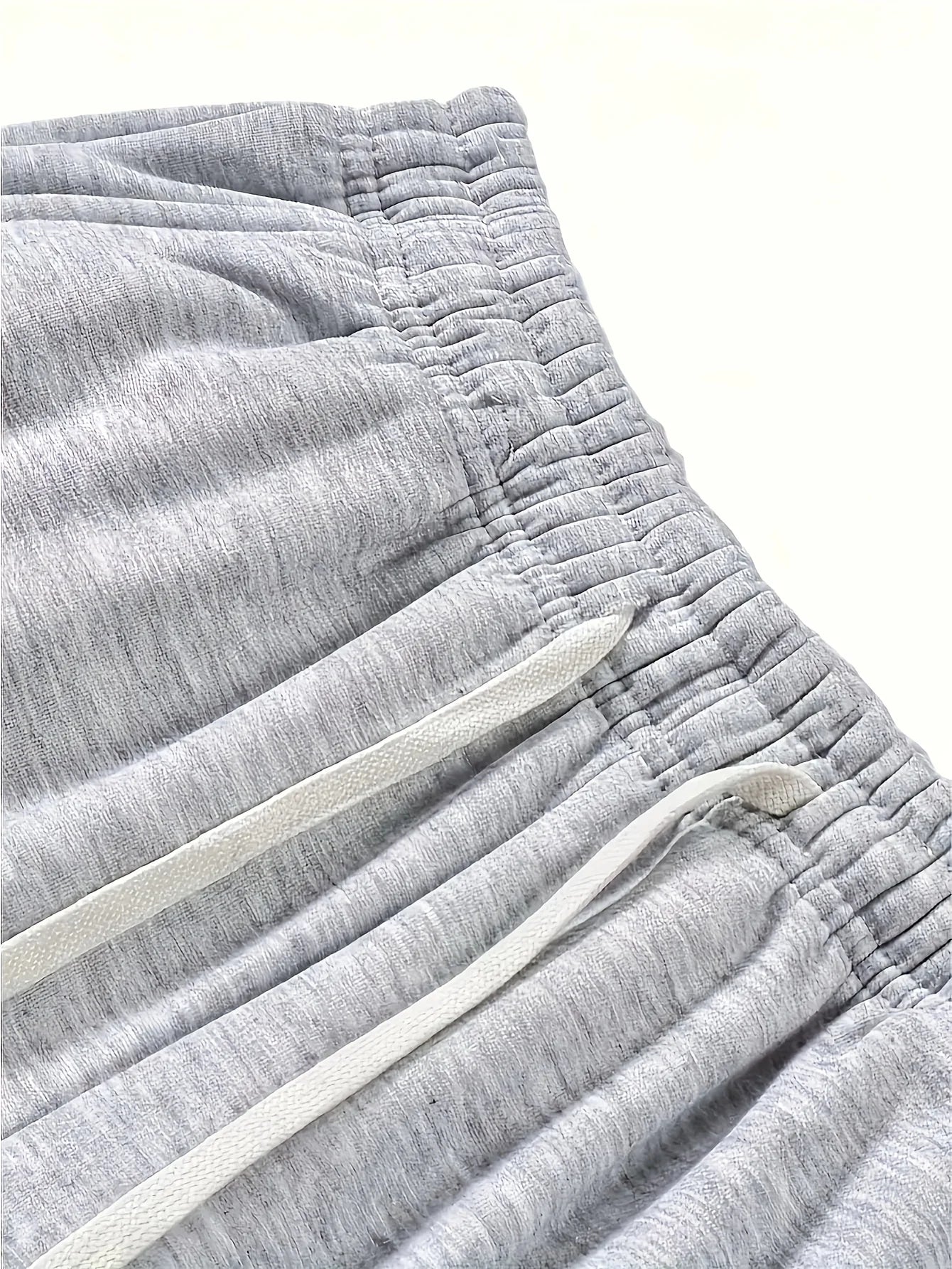 Men's heavy breathable sports jogging pants elastic drawstring waist