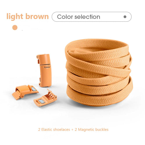 Colorful Magnetic Lock Shoelaces without ties Elastic Laces Sneakers