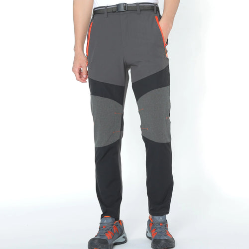 Men's mountaineering outdoor pants with four-sided elastic quick