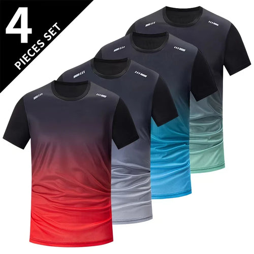 4/1/2 Pack Men's Gradient Quick-drying Sportswear Teenagers Leisure