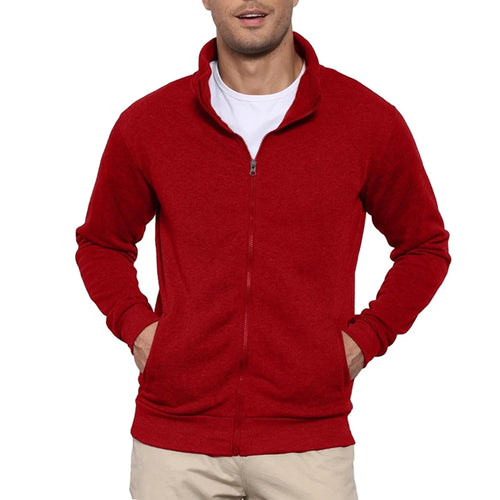 New Men's Sweat Jacket Pullover Hoodie Sweatshirt Man Without Hood