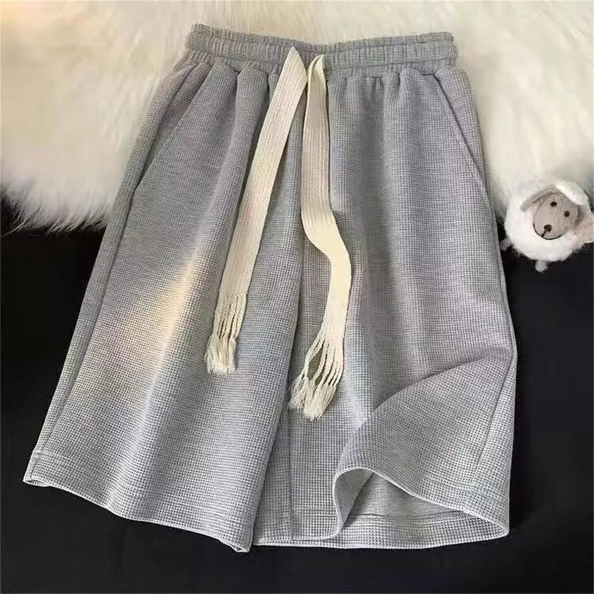 Solid Breathable Shorts Summer Men's Fashion Trendy Brand Lightweight