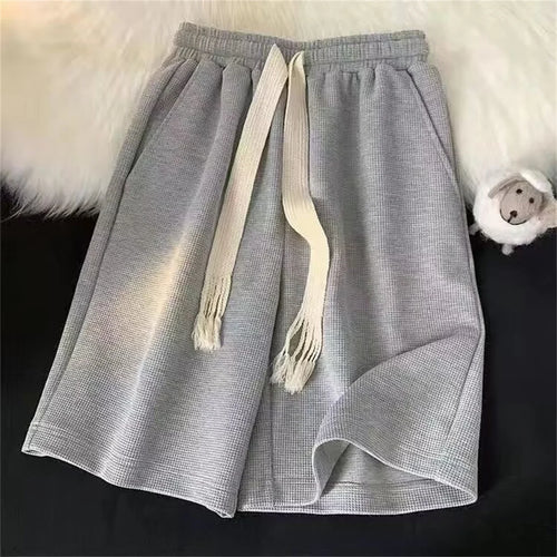 Solid Breathable Shorts Summer Men's Fashion Trendy Brand Lightweight