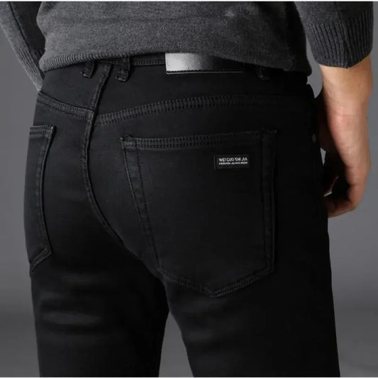 Spring Autumn Men Classic Fashion Brand Jeans Homme Man Soft Stretch