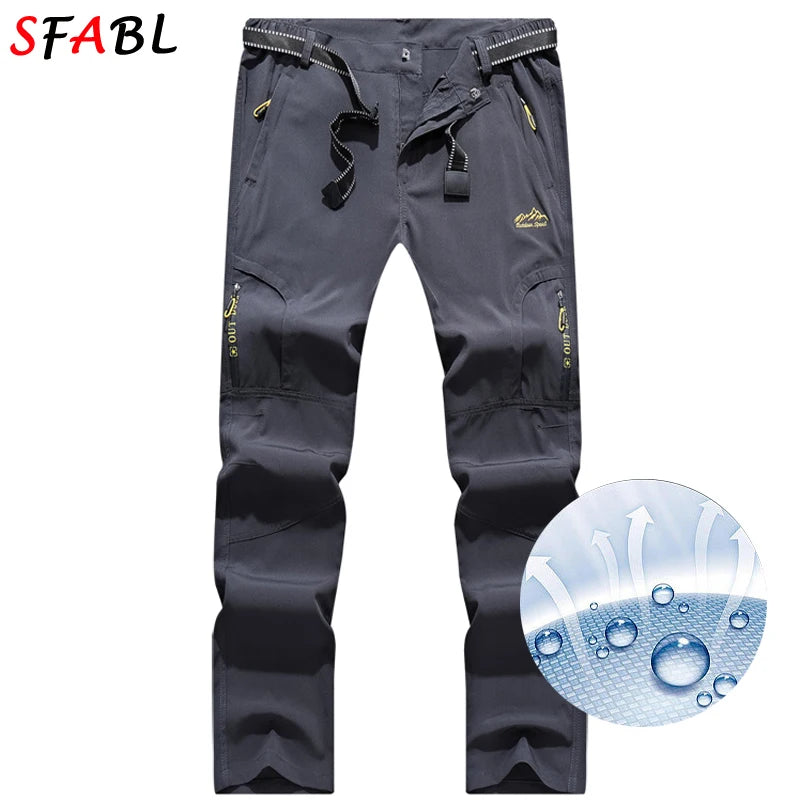 SFABL 5XL Summer Quick Dry Hiking Pants Men Stretch Waterproof