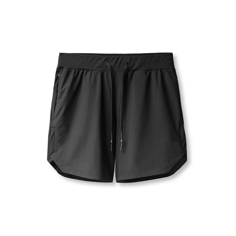 Shorts Single Woven Quick Dry Shorts Solid Color Running Fitness
