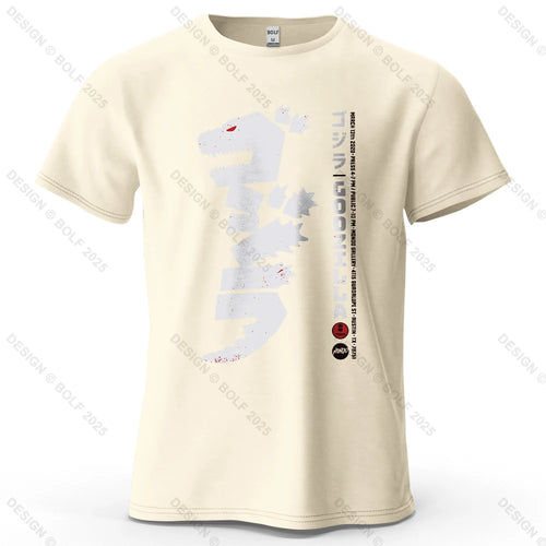 Japan Printed Men's T-Shirt 100% Cotton Oversized Harajuku Style