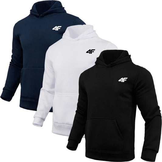 Man Hooded Sweatshirts All Season Daily Casual Sports Hoody Coats Home