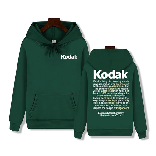 Kodak Brand New Retro Trend Y2K Print Fashion Men‘s Sportswear Autumn