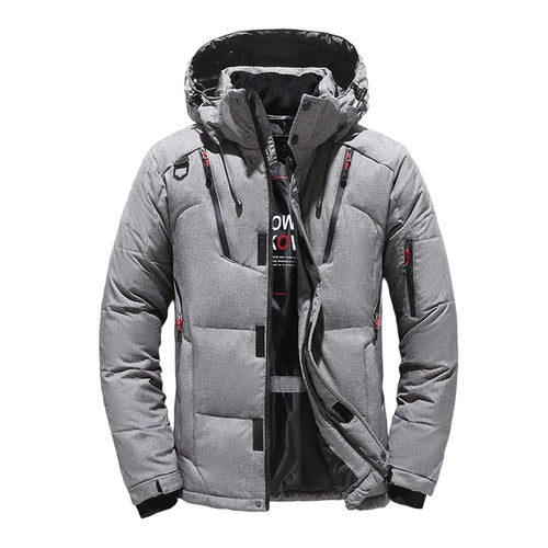 Men's Outdoor Lightweight Warm Detachable Collar Down Jacket Winter