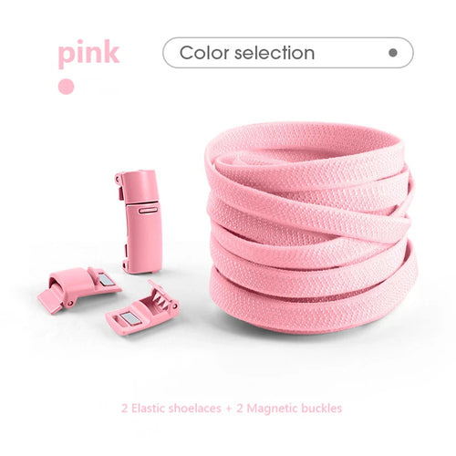 Colorful Magnetic Lock Shoelaces without ties Elastic Laces Sneakers