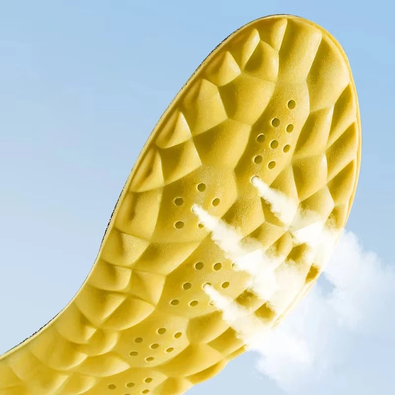 4D Cloud Technology Sports Insoles For Shoes PU Sole Soft Breathable