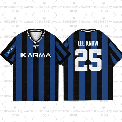 Kpop Stay Karma Album Fans TShirt Felix Bangchan Hyunjin Streetwear