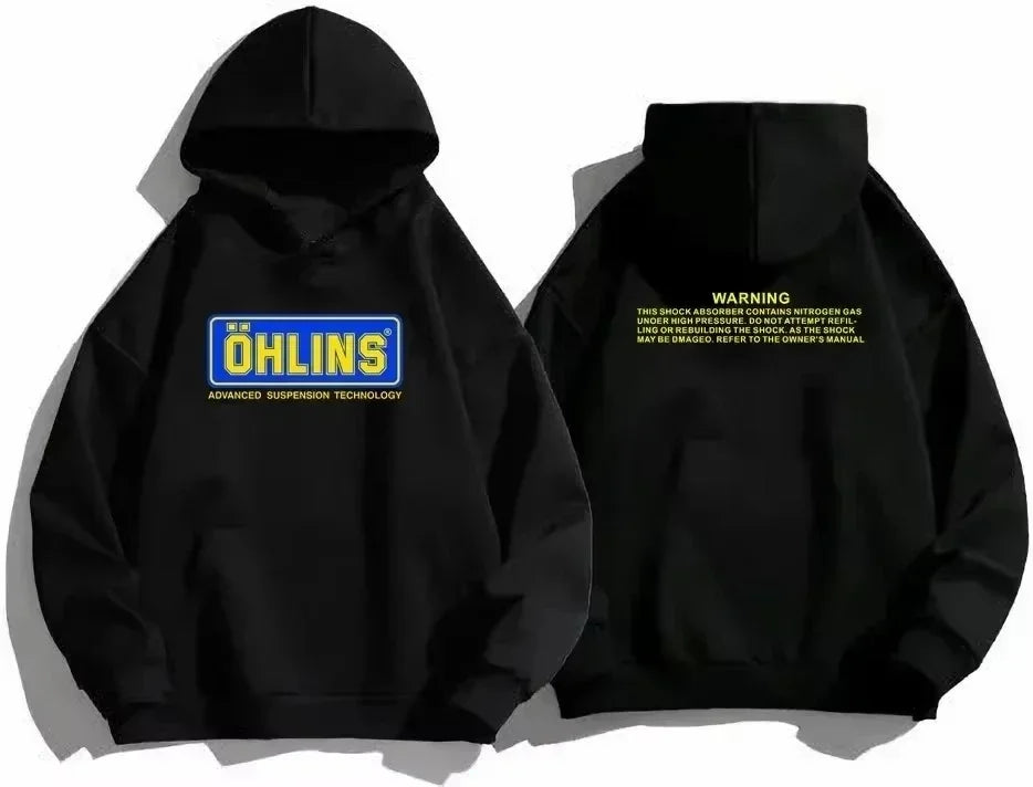 2024 Men's Hoodie Ohlins Sports Racing Top Reversible Shock Ohlins