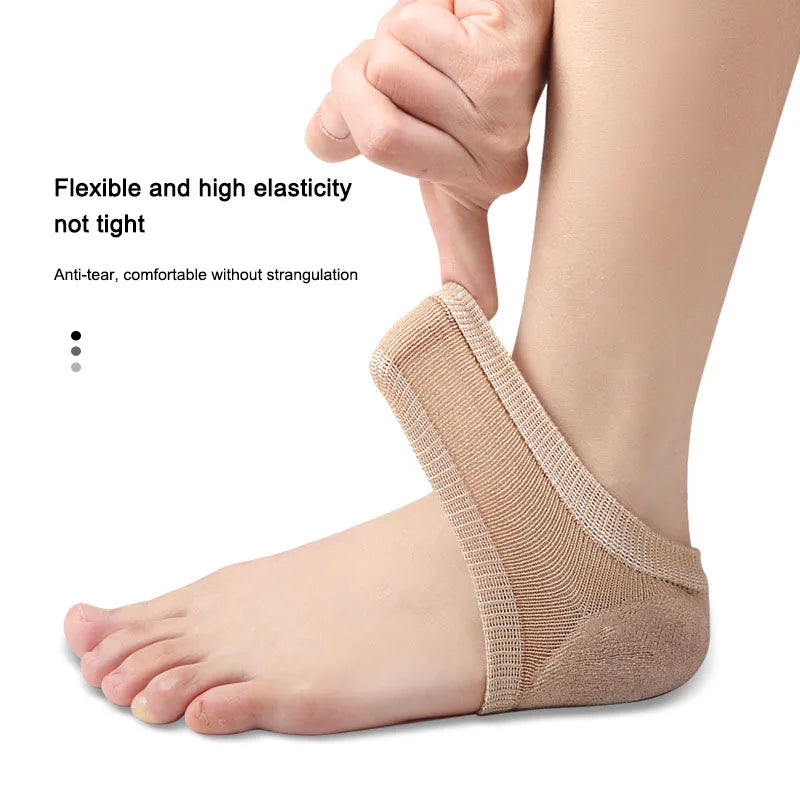 Silicone Gel Heel Protector Sleeve Pads Heel Cups Support Skin Cushion