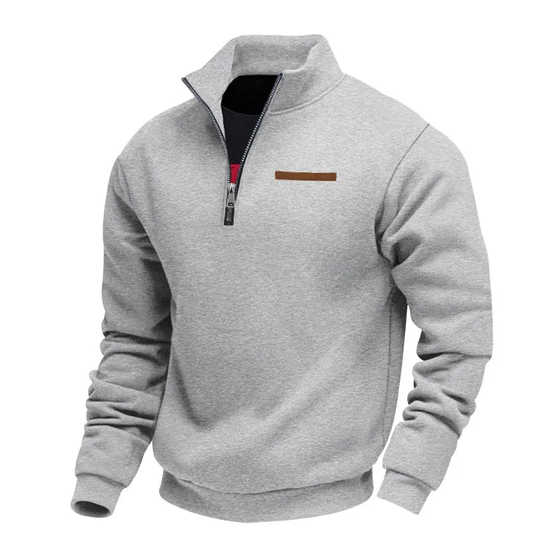 American autumn and winter heavy fleece long-sleeved men's sweater