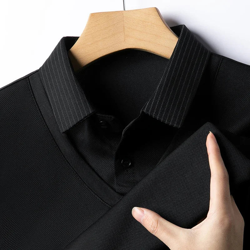 2025 New Men's Casual and Fashionable Long Sleeved Solid Color Fake