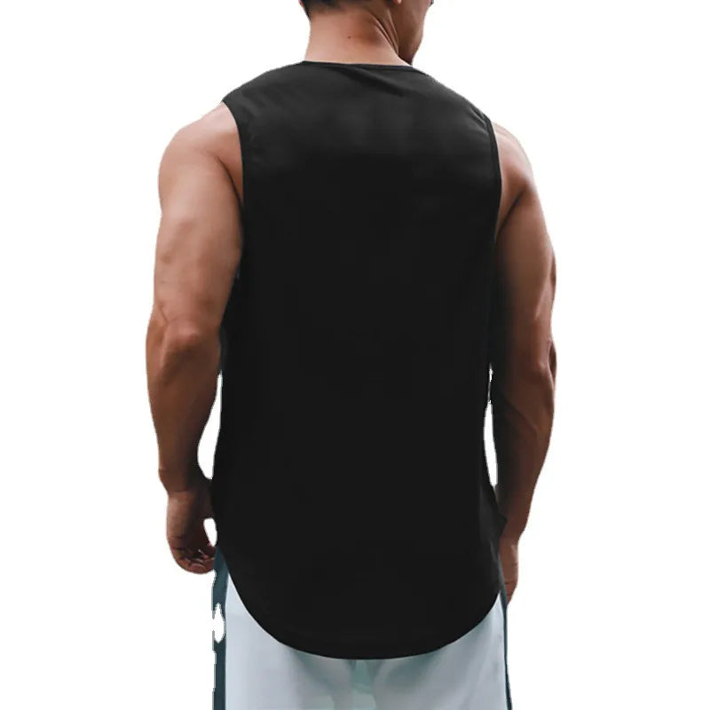 Summer Men's Gym Tank Top Fitness Training Clothing Quick-drying Loose