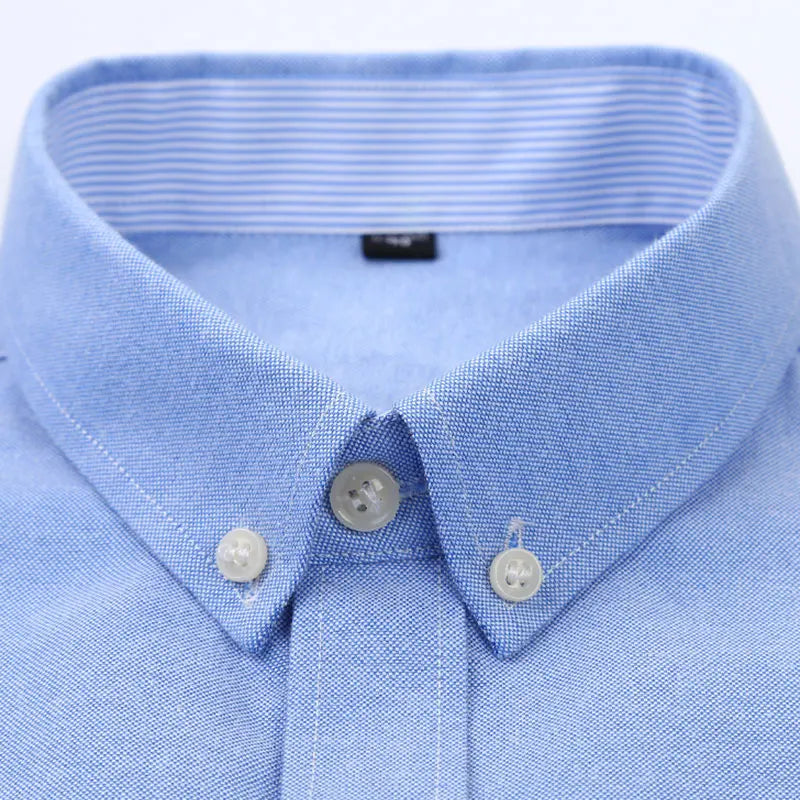 Men's long sleeve shirt Oxford woven casual non-ironing spring summer