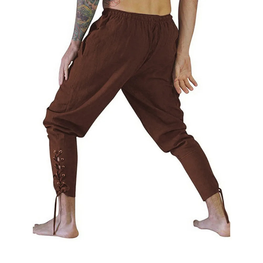 Pirate Pant Viking Costume for Men Renaissance Medieval Pants