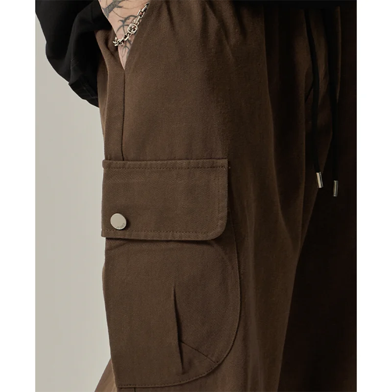 Men's Sweatpants 2025 Spring Autumn Vintage Japanese Wide Leg Straight