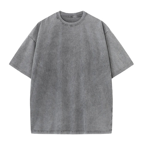 230G Cotton American Large Size T Shirts Men Summer Vintage Clothes