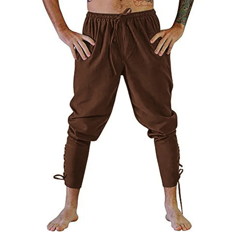 Pirate Pant Viking Costume for Men Renaissance Medieval Pants