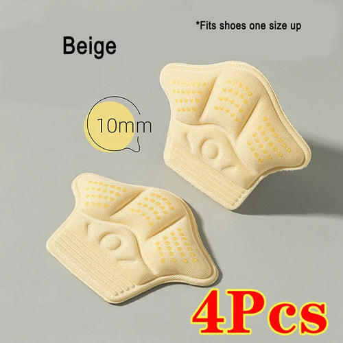 4Pcs Heel Stickers Heel Protectors Sneaker Shrinking Size Insoles