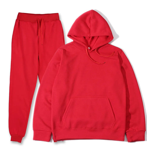 Men's Sports Suits Fashion Tracksuit Women Hoodies + Pants Two Pieces