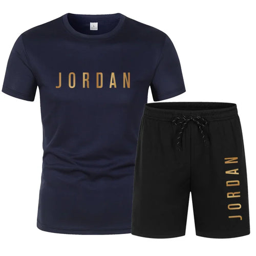 Summer Fashion Trendy Casual Sports Two Piece Set Youth Men's Short