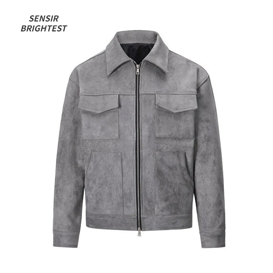 Autumn Jackets Oversize Casual Clothes High Street Pockets Laper