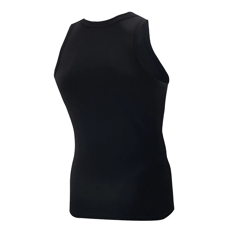 1/3 Men's Tank Top Four Seasons Black and White Solid Color Narrow