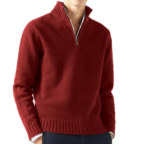 Autum Men Turtlenecks Sweaters Knitwear Pullovers Solid Color Long