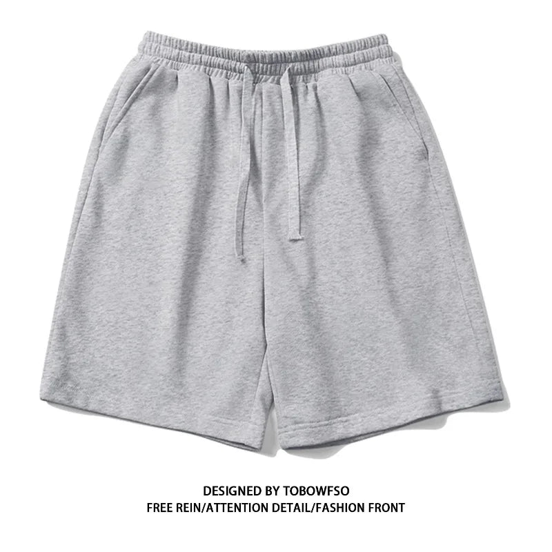 100% Cotton Simple High Street Shorts Men's and Women's Same Summer