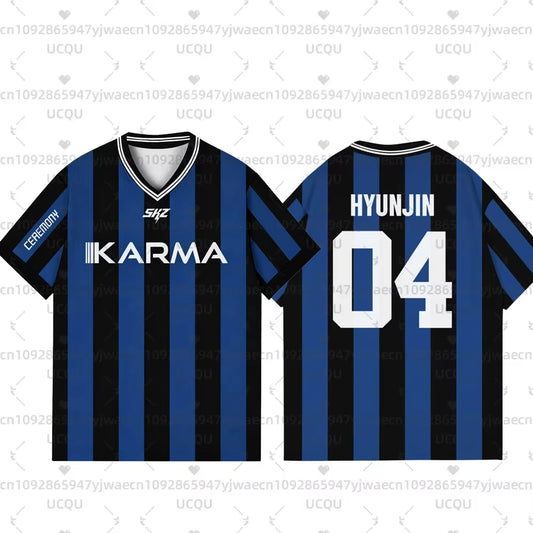 Kpop Stay Karma Album Fans TShirt Felix Bangchan Hyunjin Streetwear