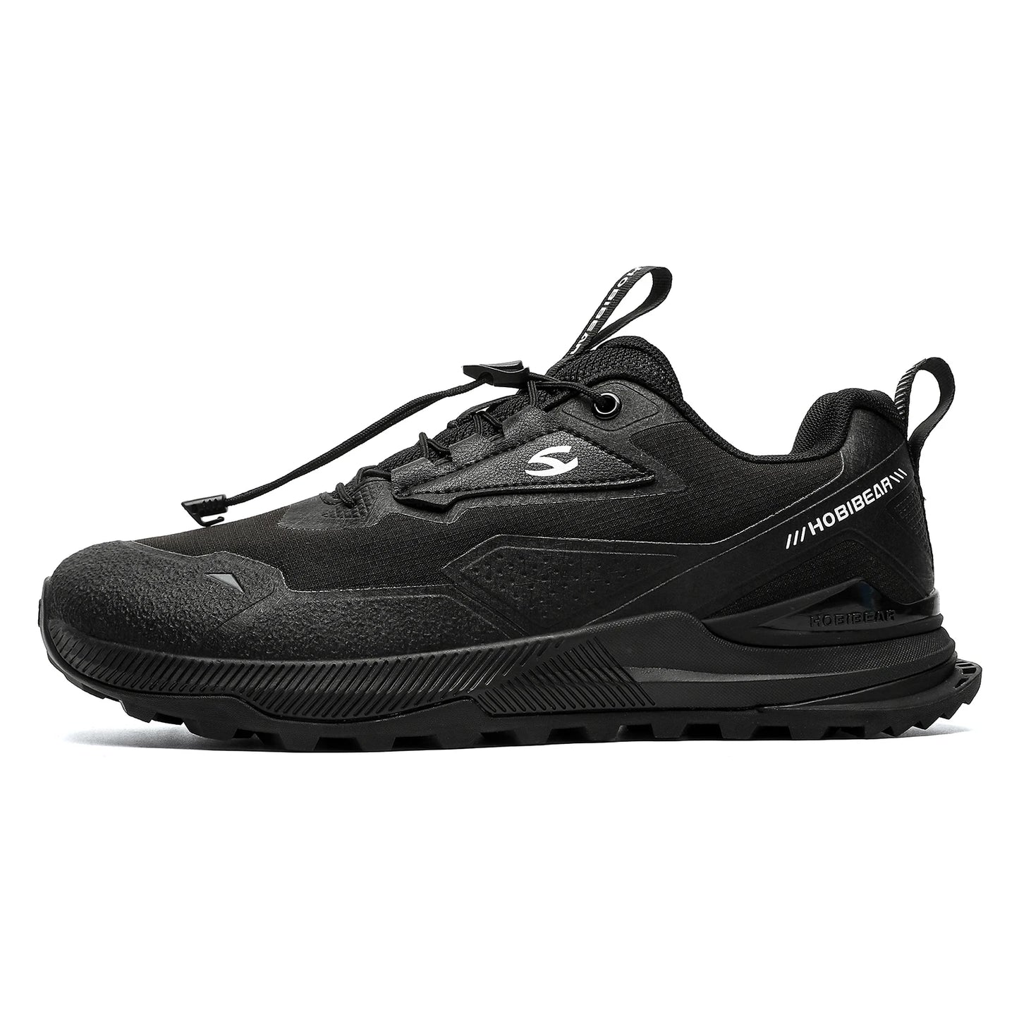 HOBIBEAR Hiking Walking Shoes for Men Women Elastic Band Non Slip