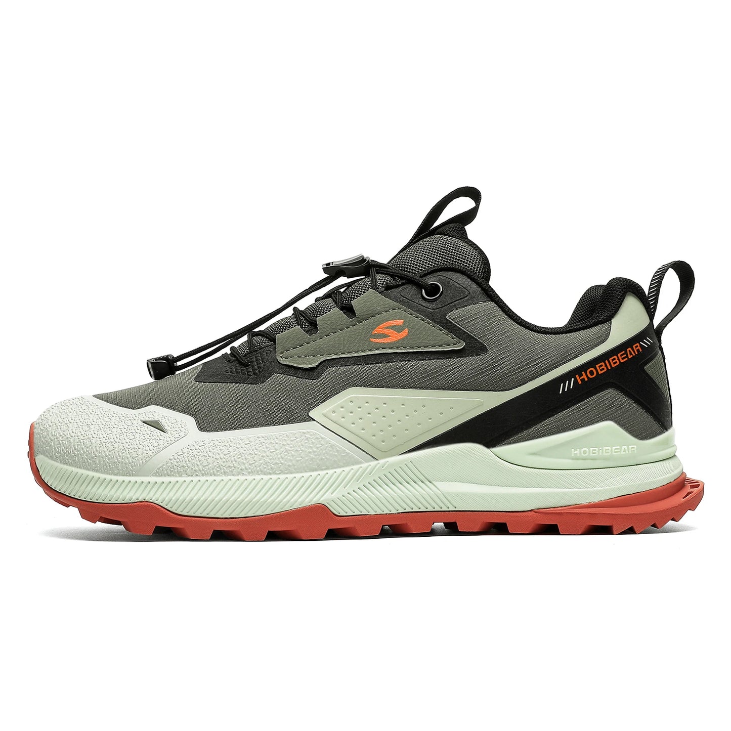 HOBIBEAR Hiking Walking Shoes for Men Women Elastic Band Non Slip