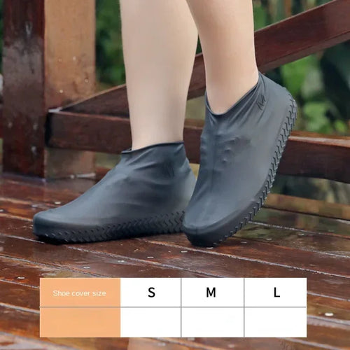 2pcs Waterproof Non-slip Silicone Shoe High Elastic Wear-resistant