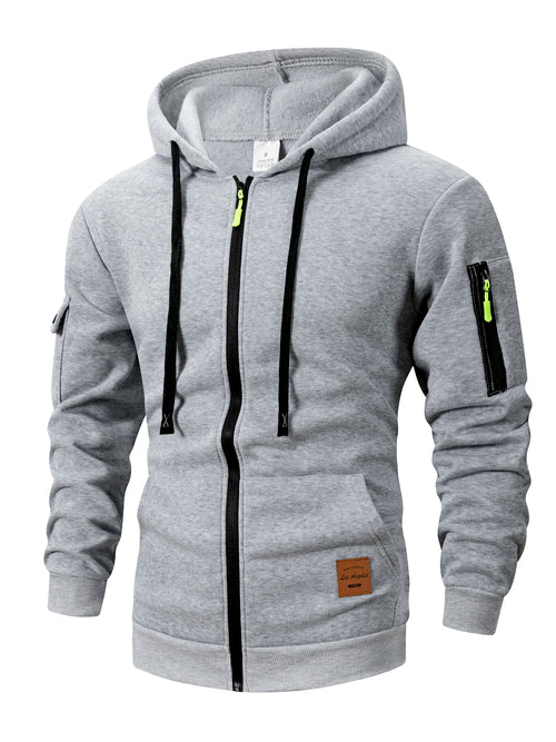 2025 New Autumn Men Sweatshirts Long Sleeve Jacket Hoodie Zipper
