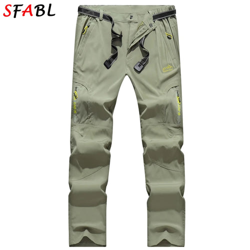 SFABL 5XL Summer Quick Dry Hiking Pants Men Stretch Waterproof
