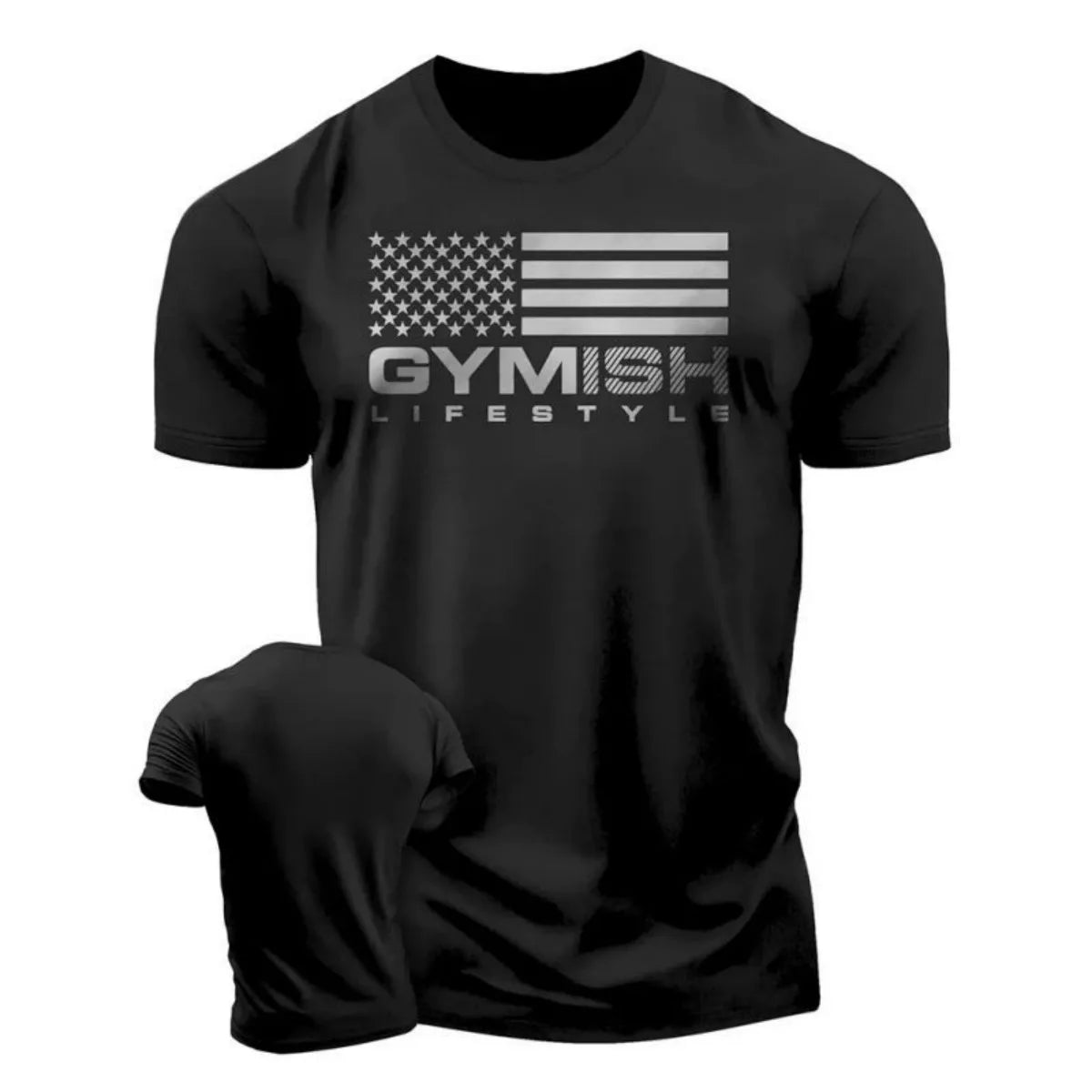 Summer fashion men's muscle training letter print comfortable and