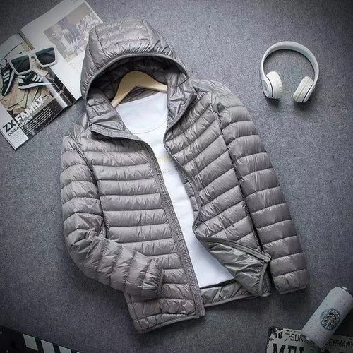 0-10℃ Men's Winter Jacket Ultra Light Duck Down Jackets Portable