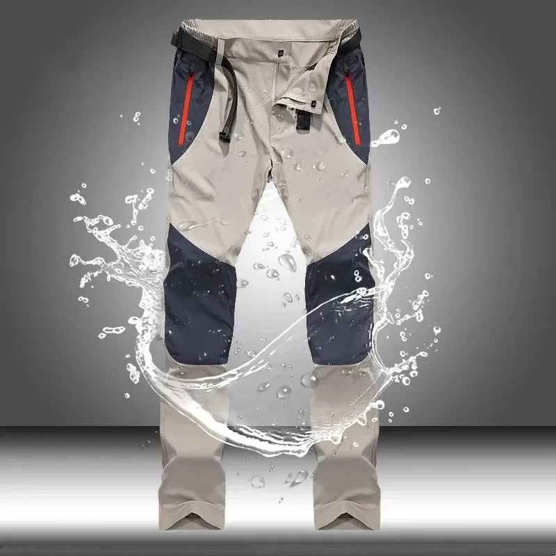 Tactical Waterproof Cargo Pants Men Spring Summer Quick Dry Long