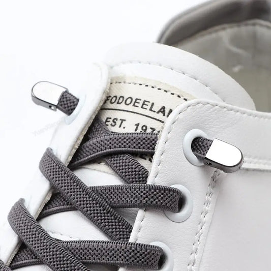 No tie Shoe laces Elastic laces Sneakers Flat Shoelaces without ties